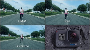 GoPro View Linear vs. Wide vs. Superview
