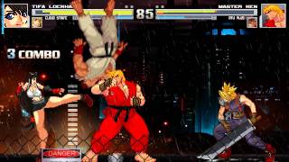 Vicious's Random Mugen Battles #6 - Tifa & Cloud vs Ryu & Ken 2v2