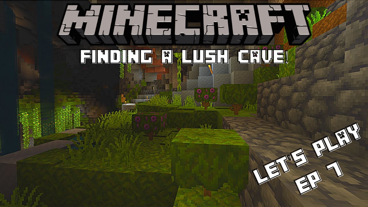 Finding a Lush Cave! - Minecraft Bedrock - Let's Play Survival EP 7 ...