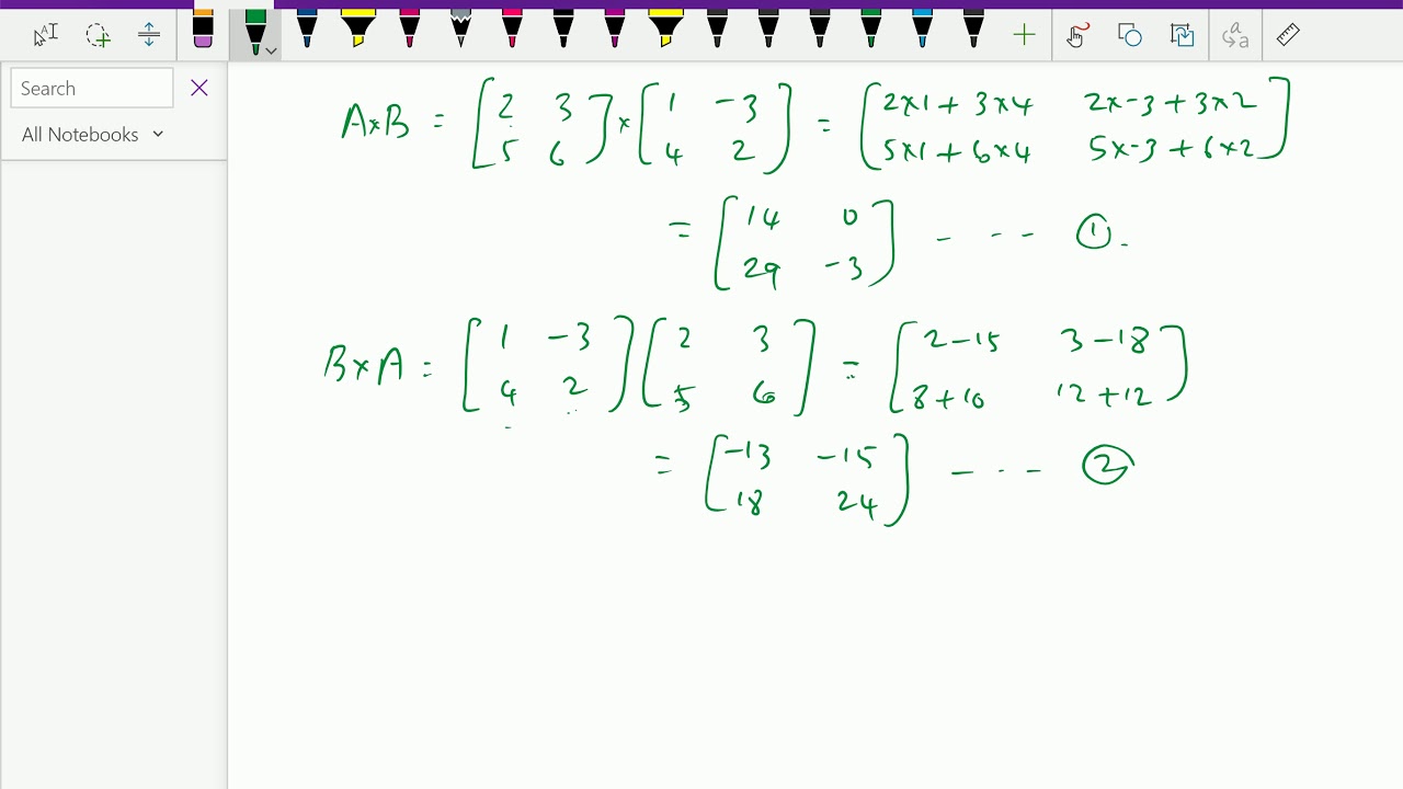 Matrices and Determinants : - ( Properties of Matrix multiplication ...