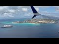 Scenic landing in Aruba Copa Boeing 737-800