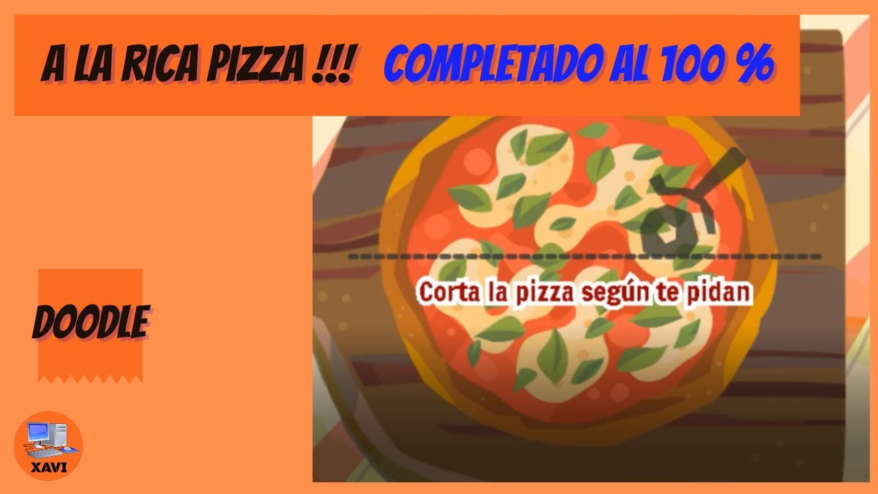 Homenaje a la pizza Doodle de Google COMPLETADO 100 Sin
