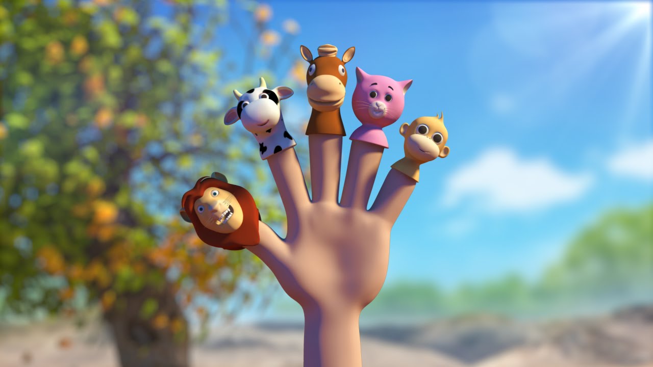 Finger Family Animals Finger Family Popular Rhymes YouTube