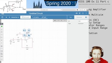 ECEG 100 Op Amp in Multisim (part 2 / 3)