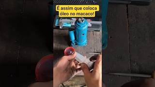 Como Colocar Óleo No Macaco Tipo Garrafinha Sem Enrolação.