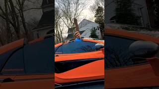 Hes WAY too tall to be driving that SUPERCAR 🤣🤣