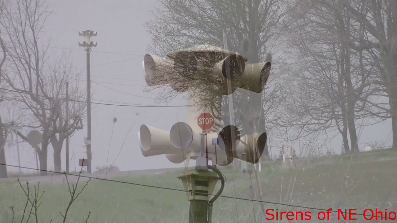 Westfield Center, OH - Sentry 16V1T-B Siren Test (w/2001 Ambiance) - Alert & Attack - 5/2/20