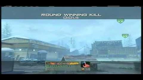 Amazing Cross Map MW2 Throwing Knife Final Kill on Salvage!