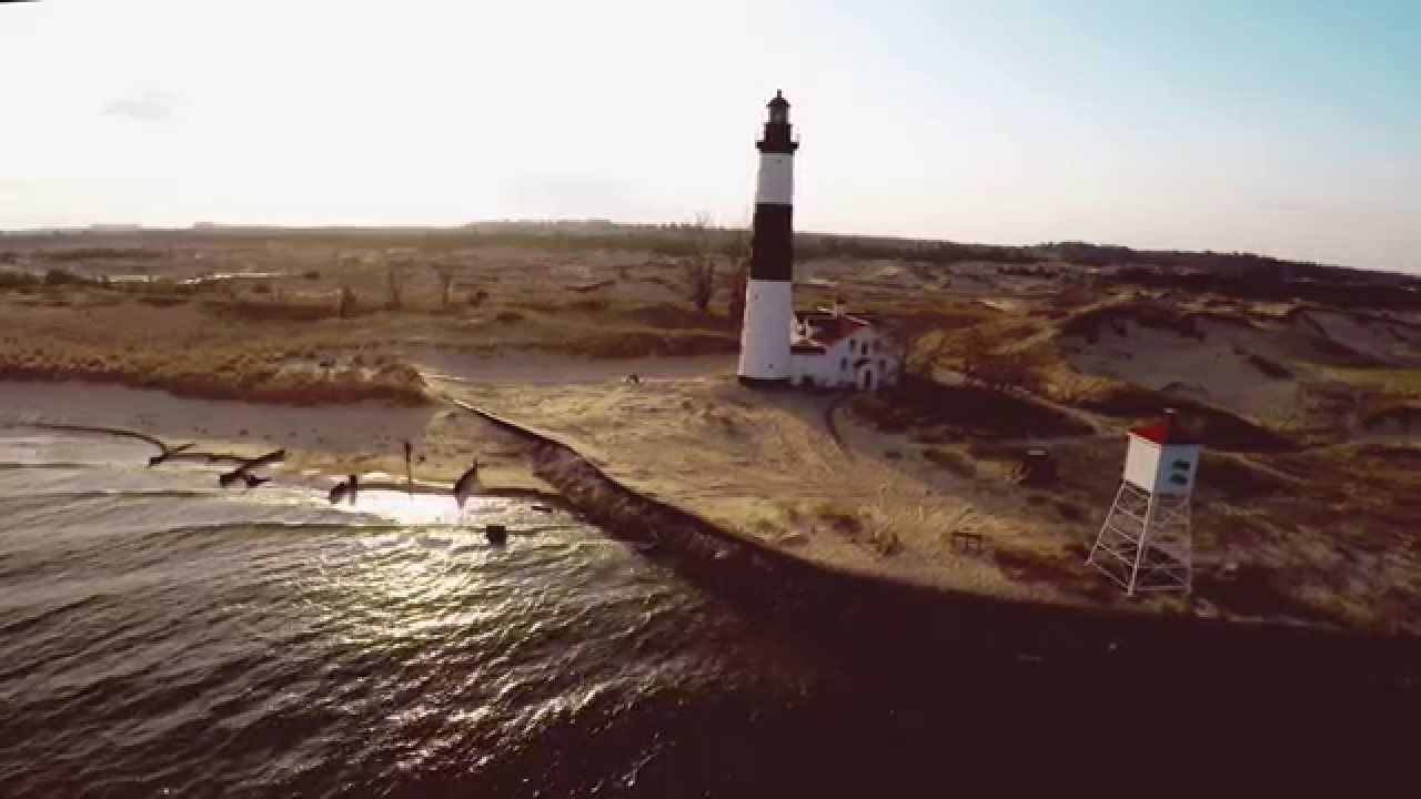 Big Sable Point Lighthouse Aerial Videography YouTube