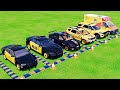 POLICE COLORFULL - TRANSPORTING POLICE CARS, AMBULANCE VEHICLES, FIRE TRUCK WITH TRUCK - FS22 #526