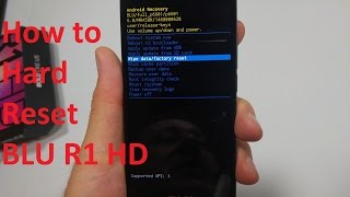 BLU R1 HD How to Hard Reset with buttons via Android System Recovery screenshot 4