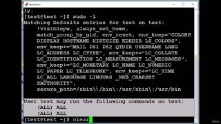 40   The sudo utility