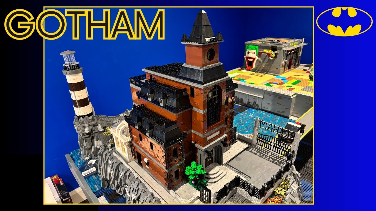 Building Gotham City in LEGO - Arkham Asylum Roofs