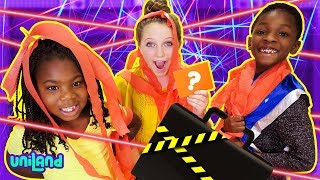 Mission Impossible | Homemade Laser Challenge | UniLand Kids