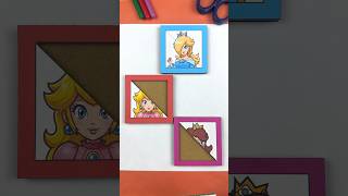 Super Mario Galaxy Princess Cardboard Puzzle Game | New Anime Paper craft idea #mario #mariobros