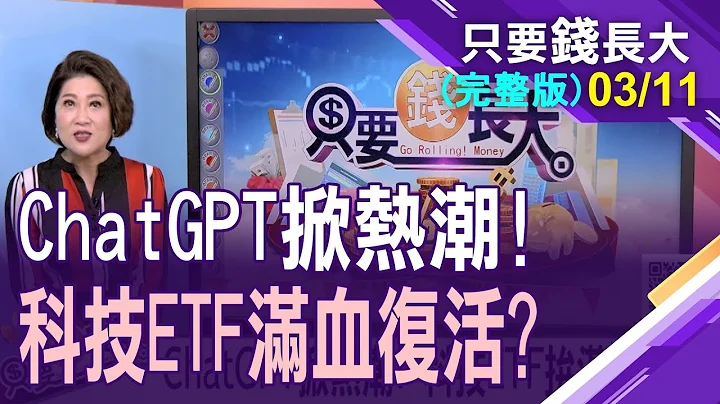 【ChatGPT掀旋风 生成式AI机会与挑战?科技ETF持股摊出来 谁具备真材实料?电动车加速"钱"进!】20230311只要钱长大(完整版)*郑明娟(林奇芬X游庭皓) - 天天要闻