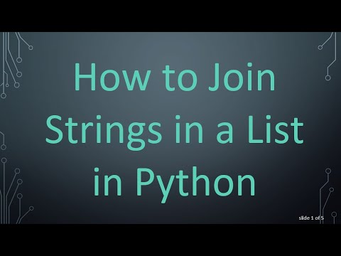 How to Join Strings in a List in Python