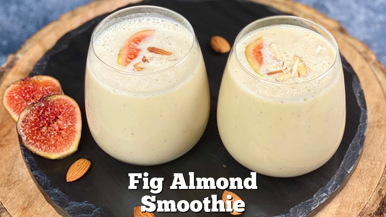 Fig Almond Smoothie | Anjeer Badam Smoothie | Healthy Smoothie | Flavourful Food By Priya