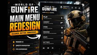 Celebrity World Of Gunfire Main Menu Redesign Showcase | Roblox FPS UI & Menu System Net Worth
