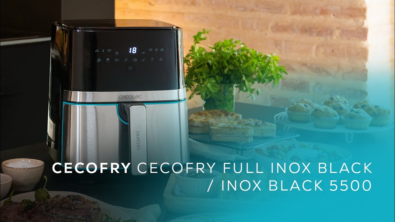 Freidora de Aire sin Aceite Cecotec Cecofry Full Inoxblack 5500