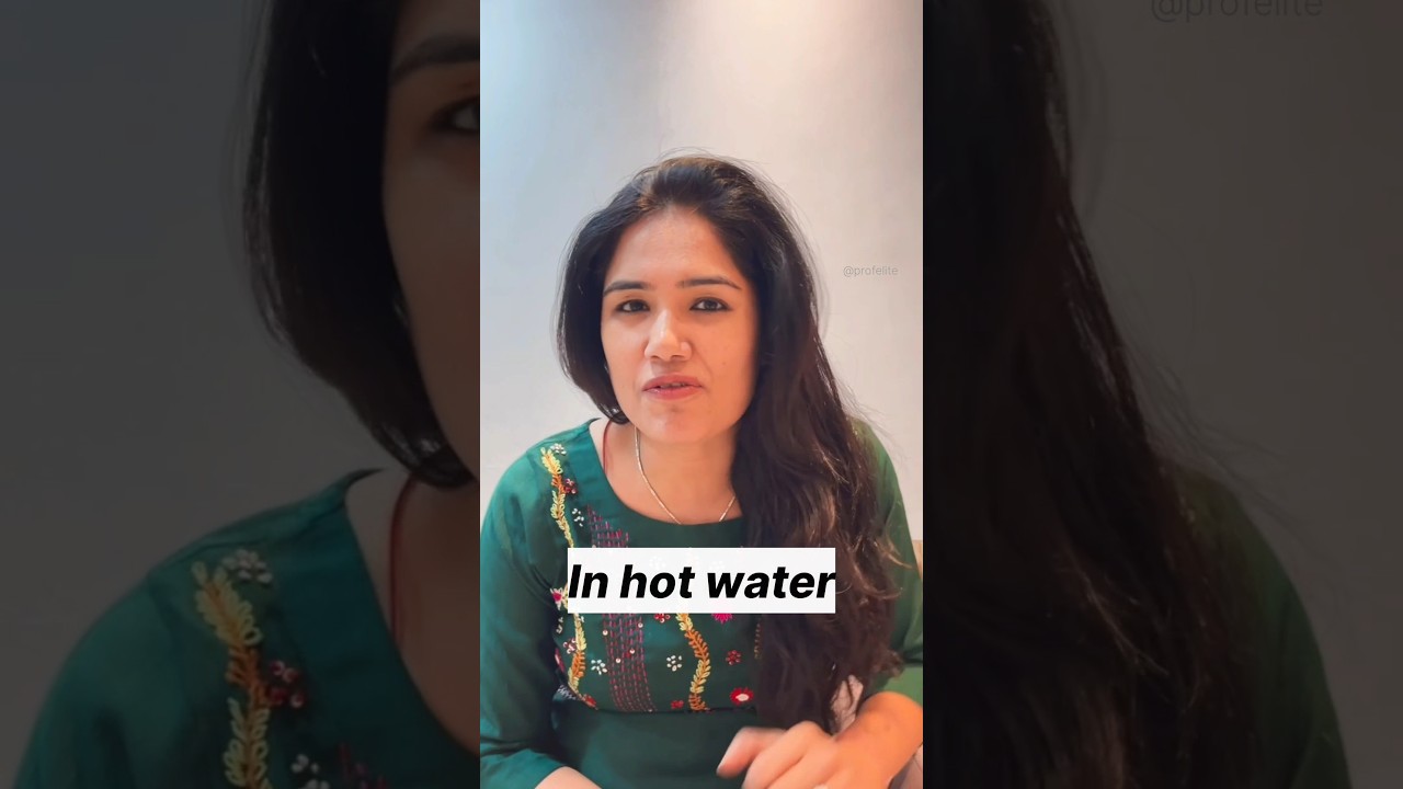 Learn the use of idiom "In hot water" 