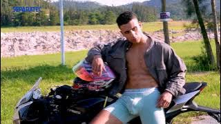 Revving Up Style: Separatec Underwear Photoshoot with a Black Motorcycle