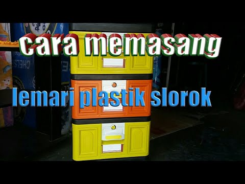  Tutorial  memasang  lemari  plastik  susun slorok YouTube