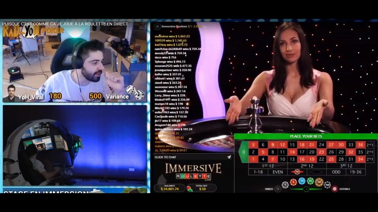 Roulette en ligne en direct barriere poker tour 2017