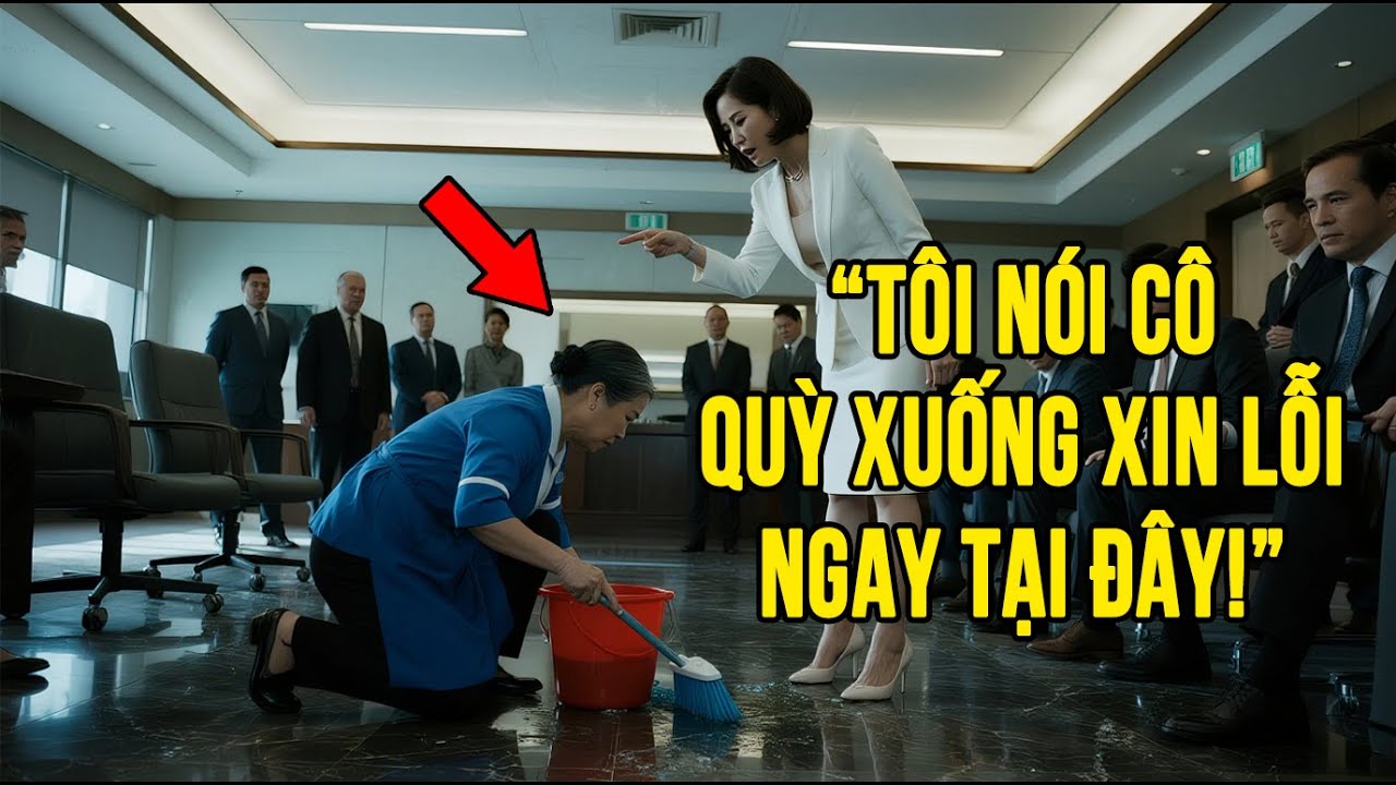 Nữ Tỷ Phú Bắt Cô Lao Công Quỳ Xin Lỗi – Không Ngờ Chính Cô Là Người Đã Mua Lại Cả Tập Đoàn