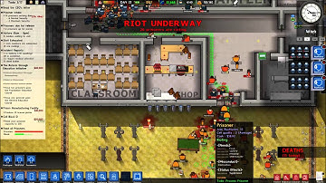 Prison Architect [ Max sec yard Riot ]