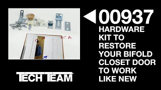 Tech Team's 00937 Hardware Kit to Restore Your Bifold Closet Door to Work Like New by TechTeam 374 views 1 year ago 4 minutes, 56 seconds