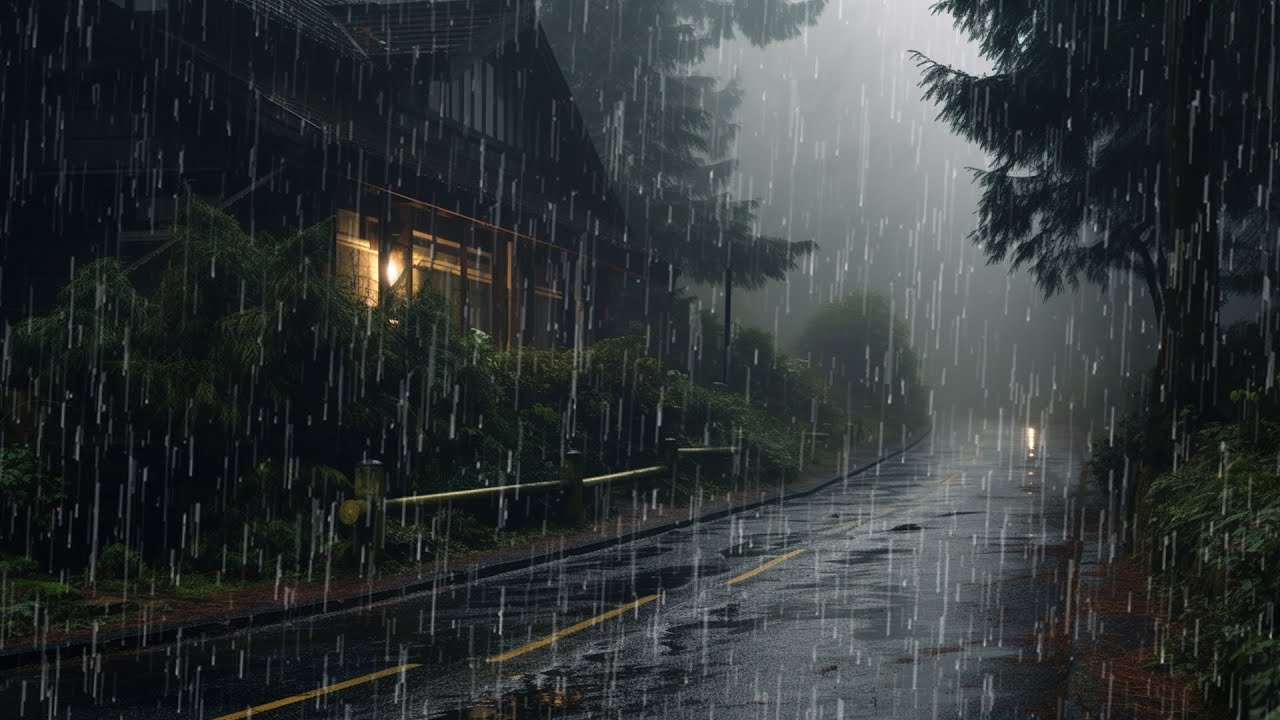 Day 2 - Rain Sounds For Sleeping - 99% Instantly Fall Asleep With Rain And Thunder Sound At Night