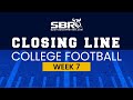 College Football Week 7 Closing Lines | NCAAF Game Picks & Predictions