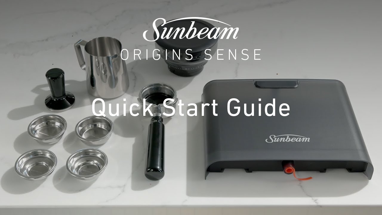 Origins Sense Espresso Machine | Quick Start Guide | Sunbeam