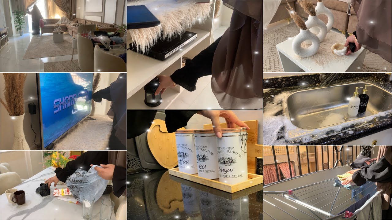 تنظيف وترتيب وتنظيم البيت🏡برغم اللى أنا فيه😢الحياه لازم تستمر🌸💪الوضع خرج عن السيطرة🥴