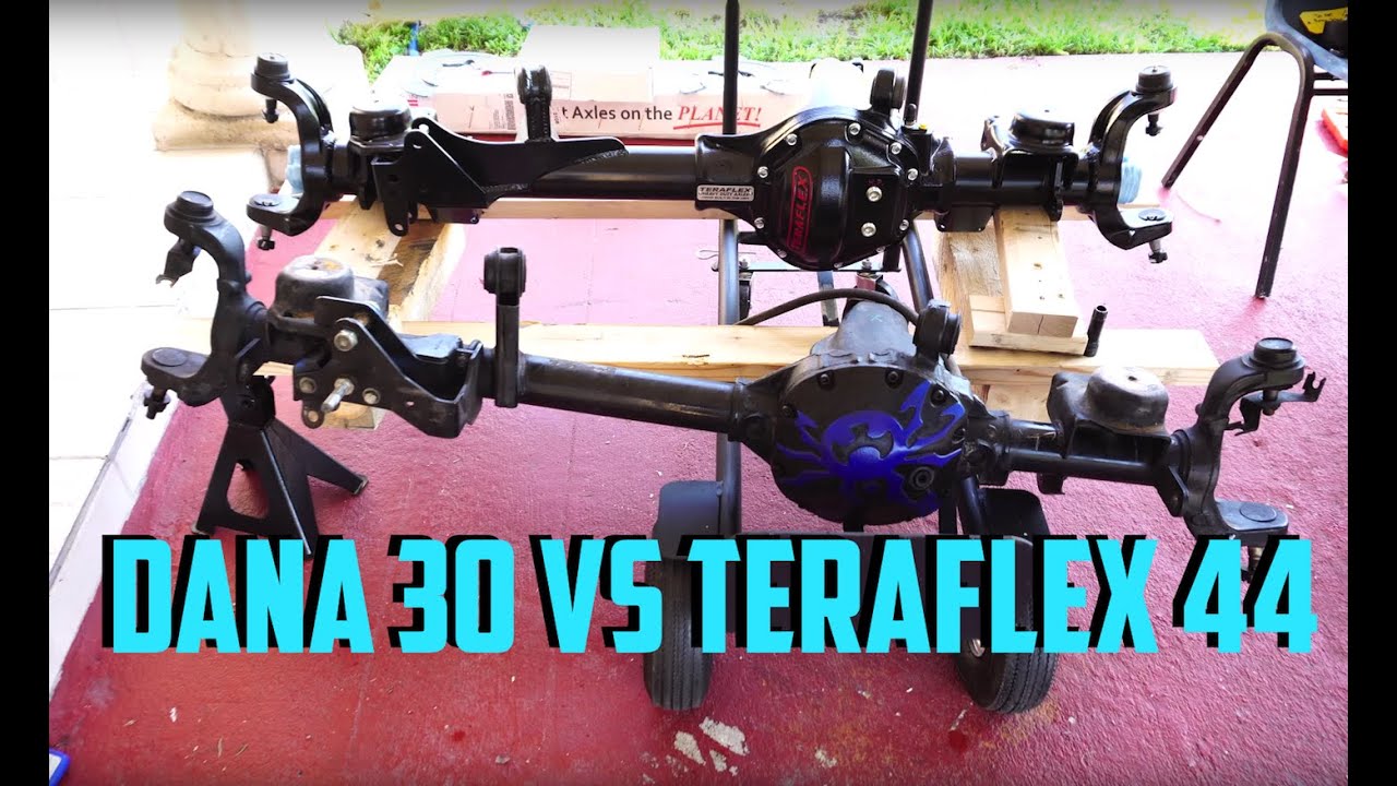 JEEP Axle Battle / Teraflex 44 Vs Dana 30 You deside. YouTube