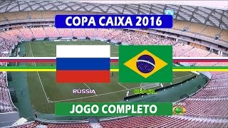 Rússia x Brasil  Jogo Completo  Copa Caixa de Futebol Feminino (11/12/2016)