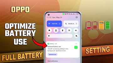 Optimize Battery Use🪫Oppo Mobile🔋Settings