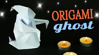 Origami ghost 🎃 for Halloween [Paper craft clear tutorial]