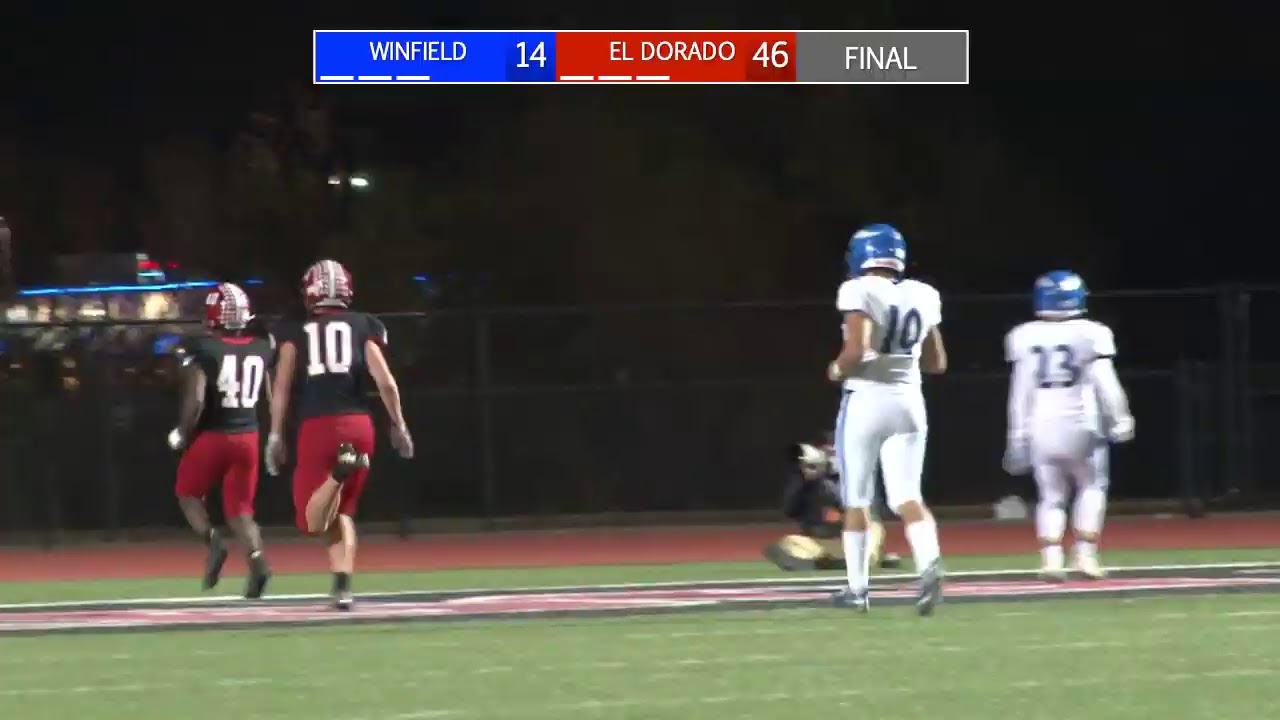 El Dorado High School Football vs Winfield YouTube