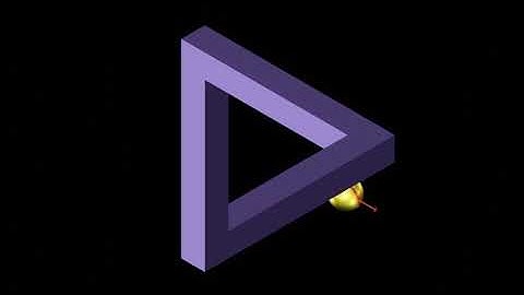 Penrose Triangular Illusion | Impossible Triangular Tribar | BLENDER | OrgO_Creation |