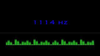 ⒽⓏ| 1114 hz Pure Tone Frequency| NO Music , For Meditation, Testing. Black Screen