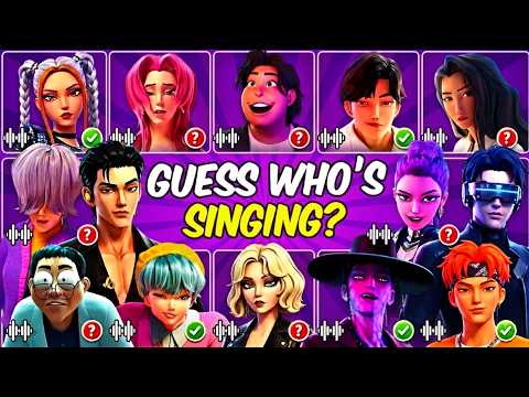 Guess KPop Demon Hunters Movie Character 2026 by Song & Voice 🎙️🎵🔥 Huntrix, Saja Boys, Soda Pop