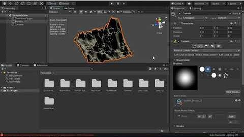 Unity -Terrian- Scene goes dark problem fixe.