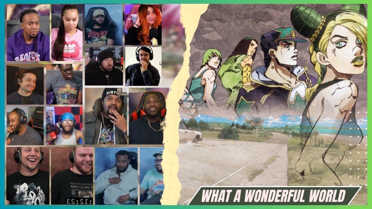 "A WONDERFUL WORLD?!" Jojo Bizarre Adventure Stone Ocean Episode 38 REACTION MASHUP