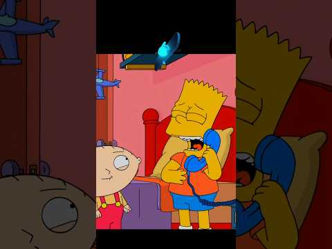 Барт и Стью нашли друг друга😂 #simpsons #гриффины #мультик