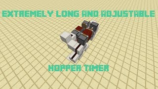 Extremely long and adjustable hopper timer - Minecraft 1.7.2