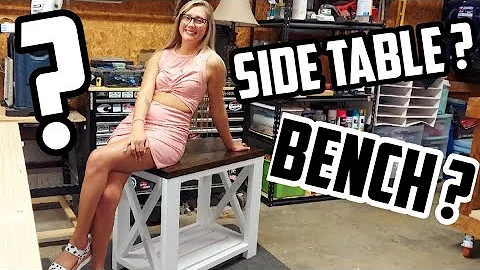 How To Make A Farmhouse End Table | Bench