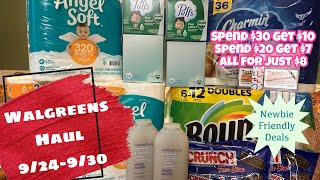 WALGREENS HAUL 9/24-9/30 | NEWBIE FRIENDLY DEALS | ALL FOR JUST $8!