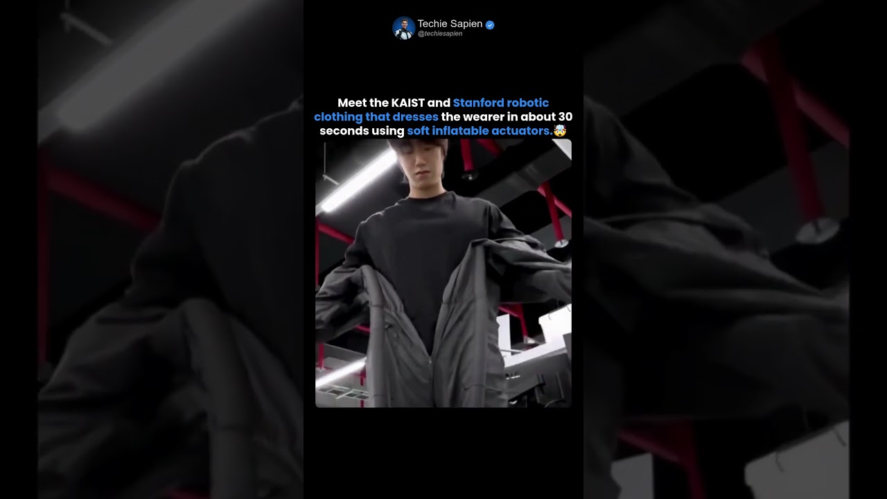 Meet the Self-Wearing Robotic Clothing Developed by KAIST & Stanford 🤯